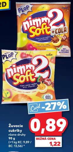 PLOP nimm2 Soft žuvacie cukríky rôzne druhy