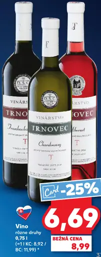 D.S.T. Vinarstvo Trnovec biele víno Chardonnay