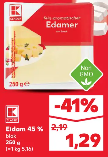 K-Classic Eidam 30 % blok
