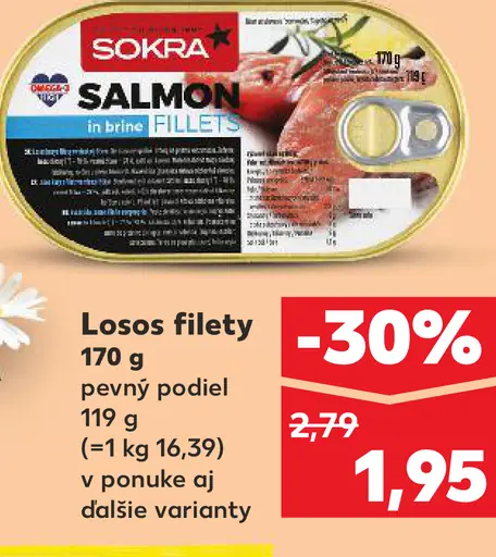 Sokra losos filety v oleji