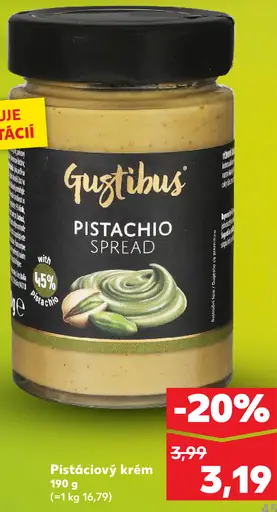 Gustibus pistáciový krém