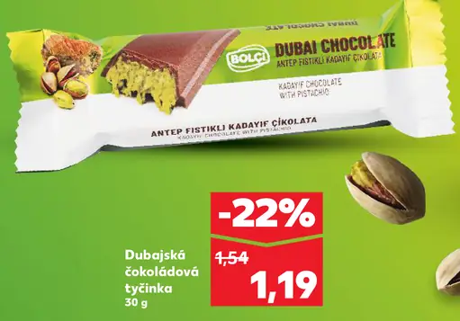 Bolci dubajská čokoládová tyčinka