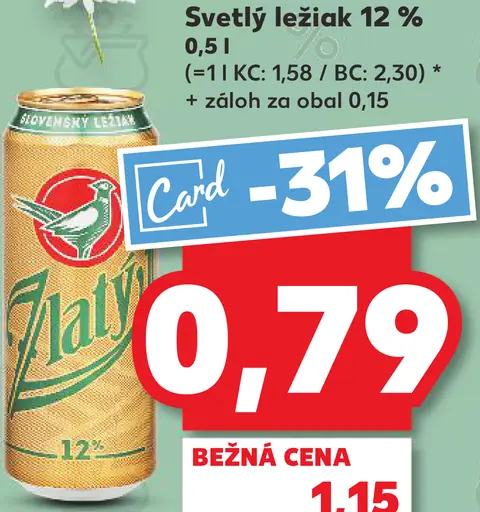 Zlatý Bažant 12% svetlý ležiak