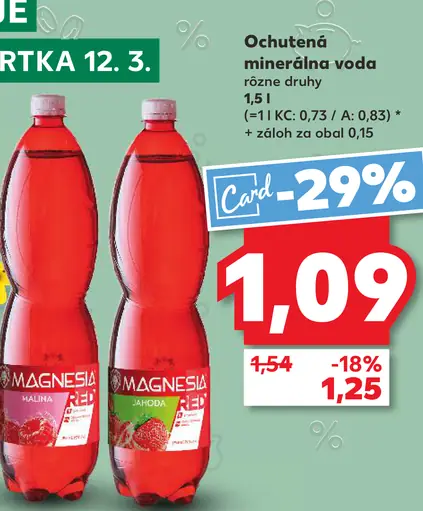 Magnesia Malina ochutená minerálna voda