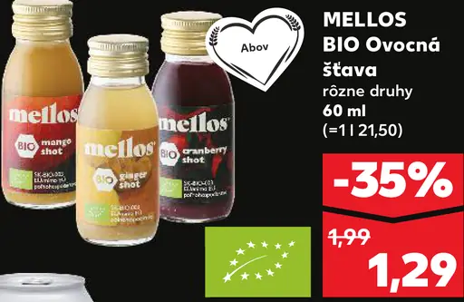 Mellos BIO Ovocná šťava