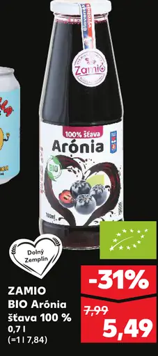 Zamio BIO Arónia šťava 100 %
