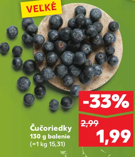 Čučoriedky čerstvé