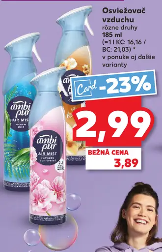 Ambi Pur osviežovač vzduchu rôzne druhy