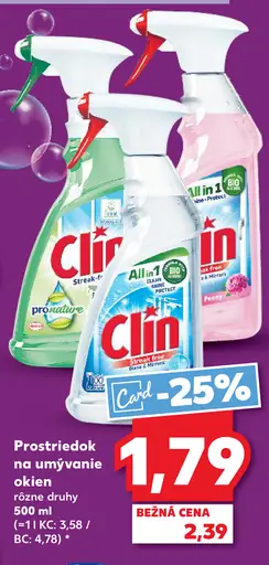 Clin Prostriedok na umývanie okien