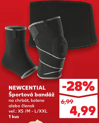 Newcential športový bandáž na chrbát, koleno alebo členok