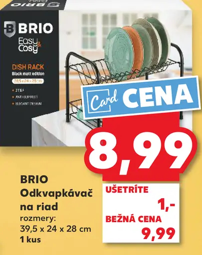 BRIO odkvapkávací stojan na riad Easy Cosy