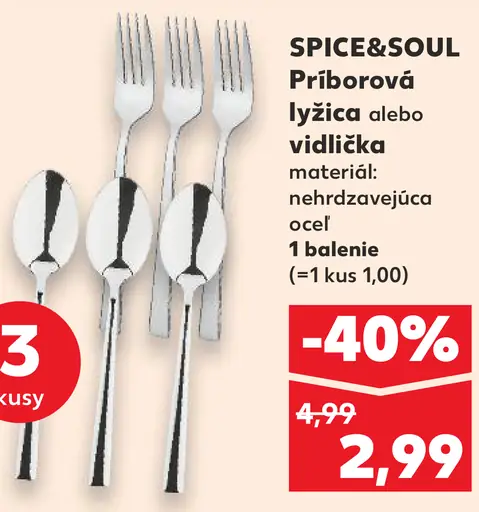 SPICE&SOUL Príborová lyžica alebo vidlička