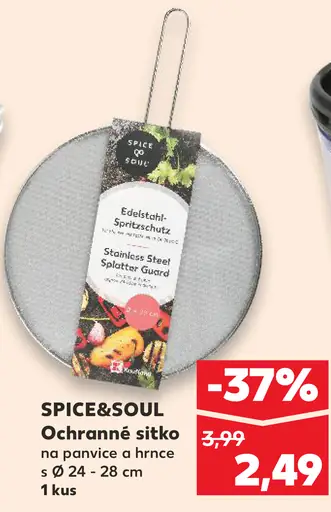 SPICE&SOUL ochranné sitko na panvice a hrnce