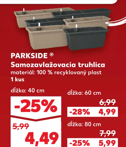Parkside Samozavlažovacia truhlíca