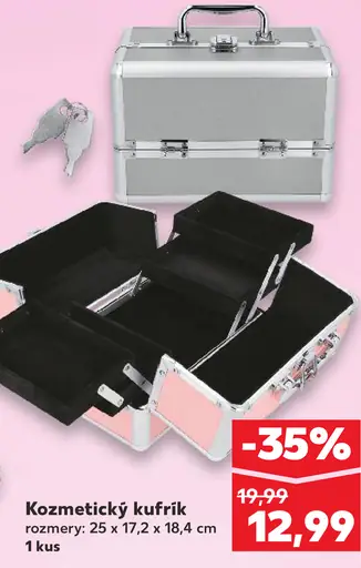 Kozmetický kufrík so zámkom