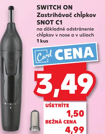 SWITCH ON Zastrihávač chĺpkov SNOT C1