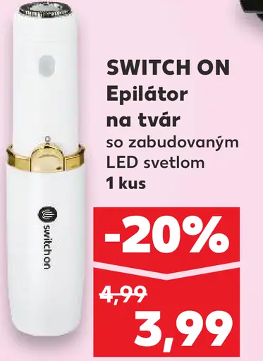 SWITCH ON Epilátor na tvár