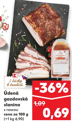 Údená gazdovská slanina s rascou
