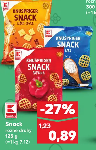 K-Classic Knuspriger Snack rôzne druhy