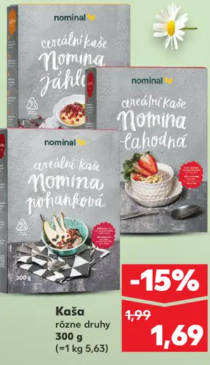 Nominal Cereálna kaša rôzne druhy