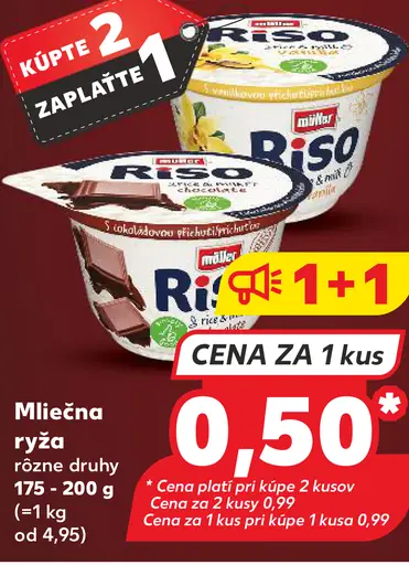 Mliečna ryža rôzne druhy