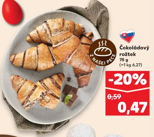 Čokoládový rožtek