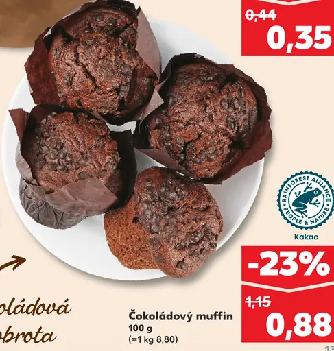 Čokoládový muffin