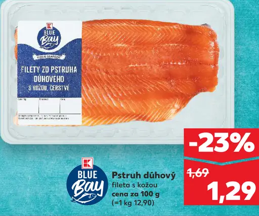 Blue Bay pstruh dúhový filety s kožou