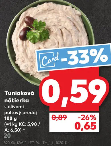 Tuniaková nátierka s olivami