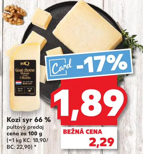 Kozí syr 66 %
