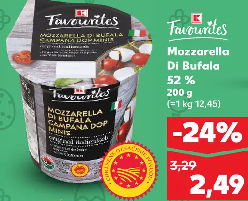 K-Favourites Mozzarella di Bufala 52 %