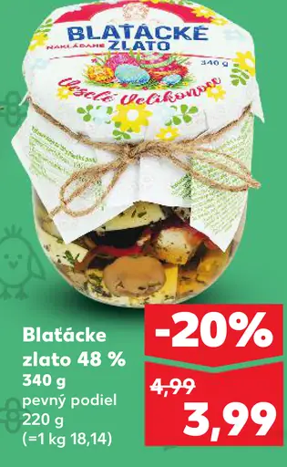 Blatácke zlato 48 % syr v oleji