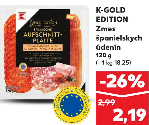 K-Gold Edition zmes španielskych údenín