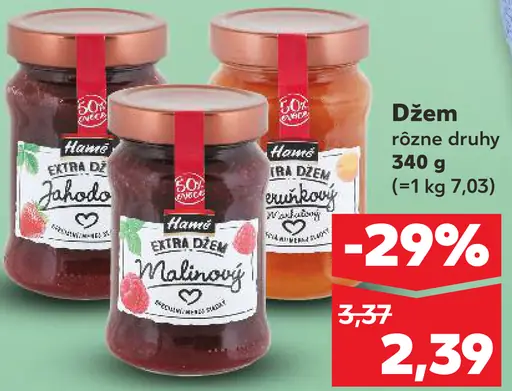 Homemade džem rôzne druhy