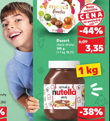 Merci Lovelies dezert rôzne druhy