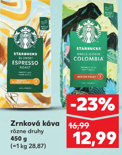 Starbucks mletá káva Single-Origin Colombia