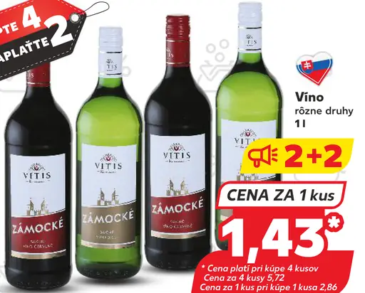 Vitis Zámocké víno červené