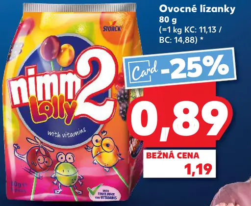 Nimm2 ovocné lízanky