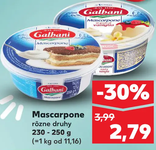 Galbani mascarpone rôzne druhy