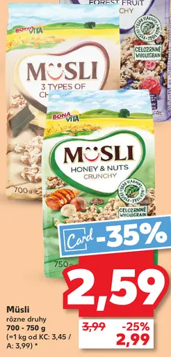 Bona Vita müsli Honey & Nuts Crunchy