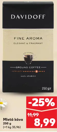 Davidoff Fine Aroma pražená mletá káva