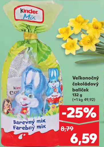 Kinder Mix farebný mix veľkonočný čokoládový balíček