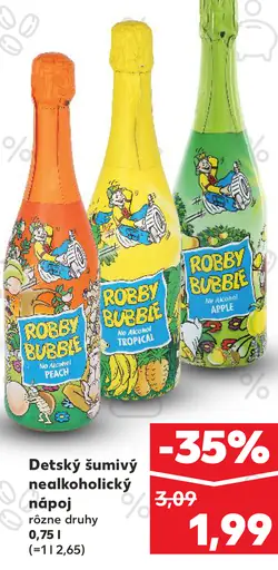 Robby Bubble detský šumivý nápoj