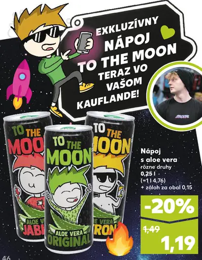To The Moon nápoj s aloe vera