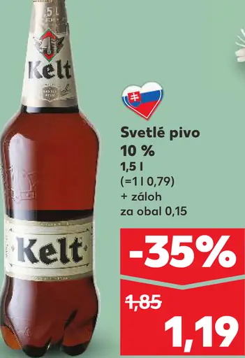 Kelt svetlé pivo