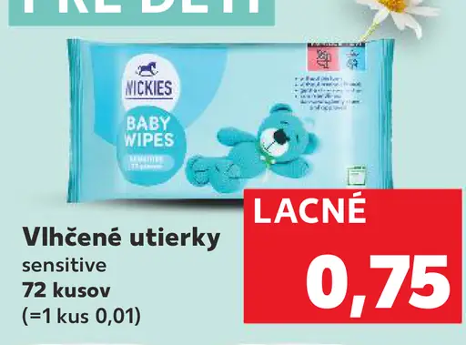 K-Classic vlhčené utierky sensitive