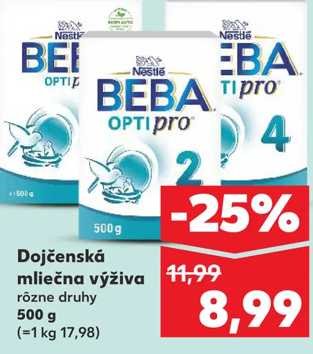 Nestlé Beba Optipro 2 dojčenská mliečna výživa