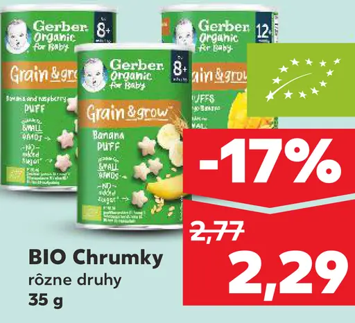 Gerber BIO chrumky pre deti