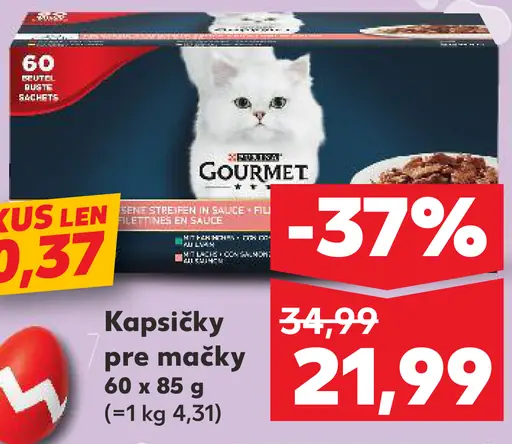 Gourmet kapsičky pre mačky