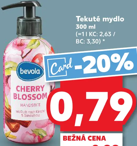 Bevola tekuté mydlo Cherry Blossom